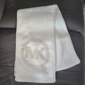 Michael Kors Cream Beige White Gold Scarf Like New